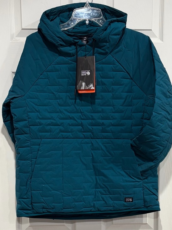Mountain Hardwear Jackets & Blazers - Mountain Hardwear Women's Medium Stretchdown Light Pullover Hoody Teal NWT
